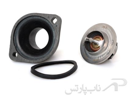 تصویر  ترموستات 76 درجه با درپوش پژو 206 تیپ 2 برند عظام