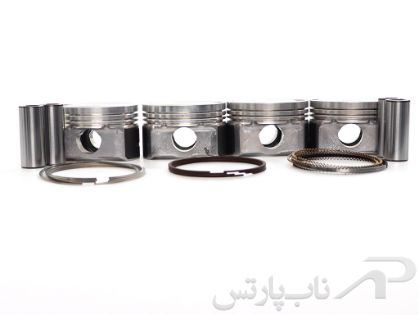 تصویر  پیستون سایز استاندارد (STD) با ملحقات کامل و رینگ برند (TP) پراید یورو 4 (M13-E4)