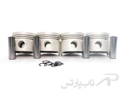 تصویر  پیستون سایز (0.40) با خار و گژن پین پیکان با موتور 1600 سی سی (LC-1600-040)