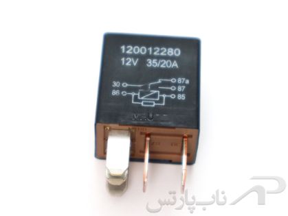 تصویر  رله HC میکرو 5 پین 12 ولت 35/20 آمپر CEC برند عظام