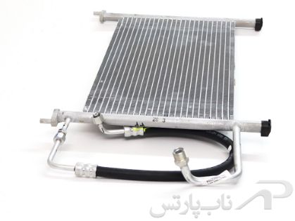 تصویر  رادیاتور کولر(کندانسور) با شیلنگ ورودی کمپرسور آریسان برند ساندن