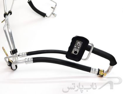 تصویر  شیلنگ رفت و برگشت گاز کولر به کمپرسور  پژو 206 با موتور (TU3) تیپ 2 و تیپ 3