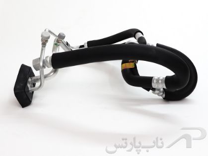 تصویر  شیلنگ (لوله) رفت و برگشت گاز کولر سمت اواپراتور موتور XU7 پژو 405 برند ساندن 