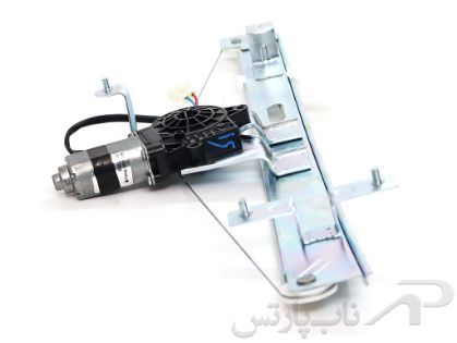 تصویر  مجموعه کامل شیشه بالابر عقب سمت چپ تیبا (طرح تی) (راننده)