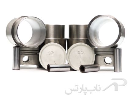 تصویر  پیستون با بوش پلاتو و ملحقات کامل بدون رینگ موتور XU9