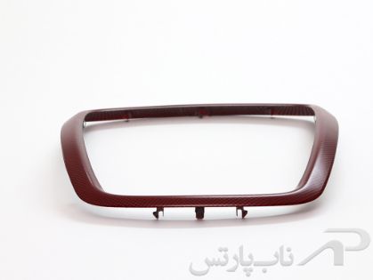 تصویر  مجموعه قاب تزئینی دریچه هوای میانی پژو 207 - طرح هارمونی با پایه قرمز
