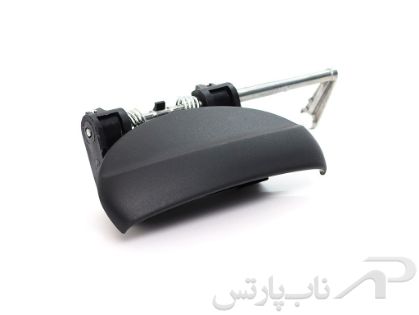 تصویر  مجموعه دستگیره دربازکن بیرونی در جلو چپ رانا - مشکی