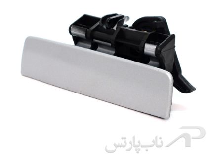 تصویر  مجموعه دستگیره بیرونی پژوپارس-چپ-نقره ای