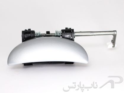 تصویر  مجموعه دستگیره جلو چپ  بیرونی پژو 207-نقره ای