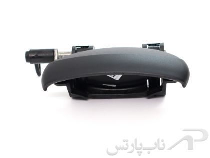 تصویر  مجموعه دستگیره دربازکن بیرونی در عقب راست رانا - مشکی