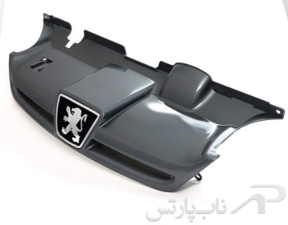 تصویر  جلو پنجره (گریل) با آرم (لوگو) خاکستری 7919 پژو پارس برند کروز