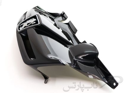 تصویر  جلو پنجره (گریل) با آرم (لوگو) مشکی 9984 پژو پارس برند کروز