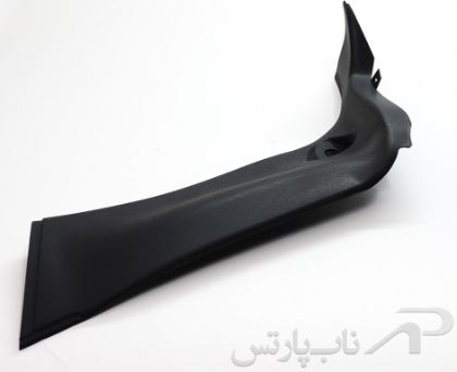 تصویر  قاب پلاستیکی روکش پایین ستون عقب چپ رانا (خاکستری ذغالی)