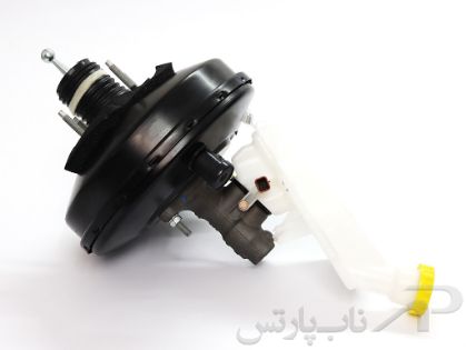 تصویر  بوستر 9.5 اینچ با پمپ (سیلندر) ترمز و سنسور خلا کامل تارا اتوماتیک برند آذین تنه