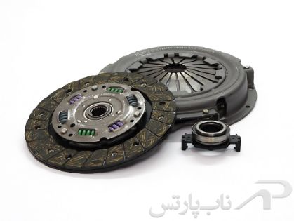 تصویر  دیسک و صفحه کلاچ (کیت کلاچ) پژو 206 تیپ 5 طرح جدید (بهینه) برند عظام