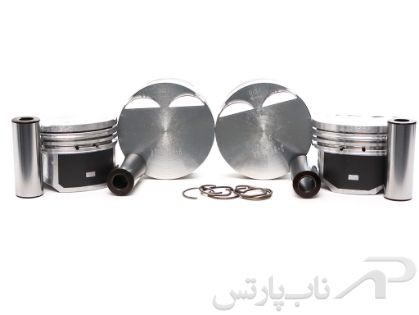 تصویر   پیستون سایز (0.25) با خار و گژ پین سمند باموتور ملی (EF7) چهارعددی  سمند