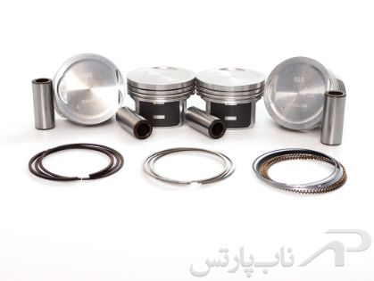 تصویر   پیستون سایز (0.25) با ملحقات کامل (تعمیر اول) و رینگ برند (TP) پراید  چهارعددی 