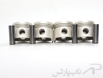 تصویر  پیستون سایز استاندارد (STD) با خار و گژن پین پیکان با موتور 1600 سی سی (LC-1600)چهارعددی 