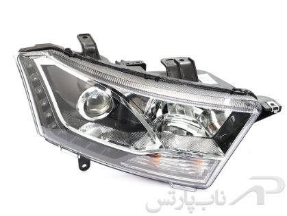 تصویر  چراغ جلو کامل راست (شاگرد) با موتور، لامپ و LED دنا معمولی برند مدرن