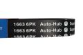 تصویر  تسمه دینام پژو پارس معمولی مدل 6 شیاره (6PK-1663) برند بس کیو (BesQ)