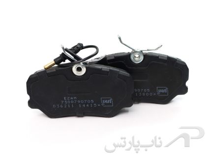 تصویر  لنت ترمز جلو آریسان 2 مدل کالیپر 54 میلی‌متری (کوچک) برند عظام