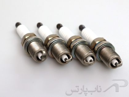 تصویر  شمع پراید 111 پایه کوتاه تک پلاتین برند عظام