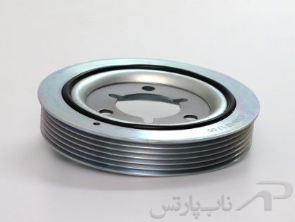 تصویر  پولی سر میل لنگ موتور TU3 پژو 206 تیپ 2 برند عظام