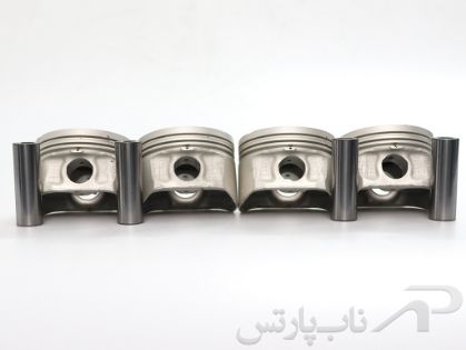 تصویر  پیستون سایز استاندارد با گژن پین تندر ال L90 تیپ E1 (چهار عددی) برند عظام