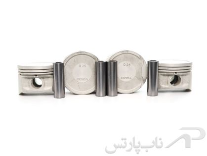 تصویر  پیستون سایز 0.25 (تعمیر اول) با گژن پین تندر ال L90 (چهار عددی) برند عظام