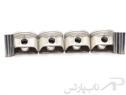 تصویر  پیستون سایز 0.5 (تعمیر دوم) با گژن پین تندر ال L90 (چهار عددی) برند عظام