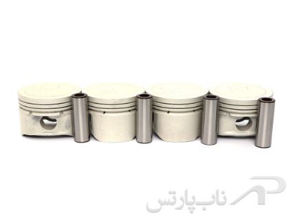 تصویر  پیستون سایز استاندارد با گژن پین پژو 206 صندوقدار موتور TU5 JP4K (چهار عددی) برند عظام