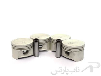 تصویر  پیستون سایز 0.25 (تعمیر اول) با گژن پین پژو 206 صندوقدار موتور TU5 JP4K (چهار عددی) برند عظام