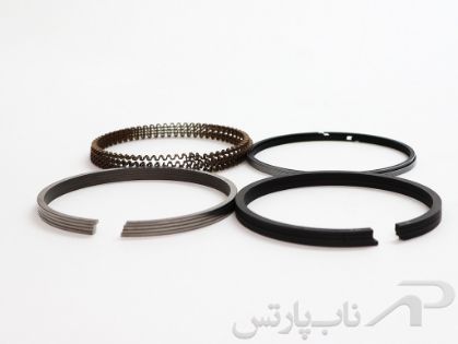 تصویر  رینگ پیستون کامل استاندارد TP موتور XU7 پژو پارس (دست 4 پیستون) برند عظام