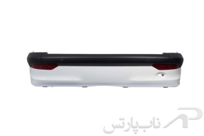 تصویر  سپر عقب کامل (با دیاق، چراغ، سنسور و دسته سیم) سفید 9026 پژو 207 صندوقدار برند کروز