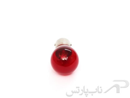 تصویر  لامپ تک کنتاکت قرمز PR21W ( مخصوص چراغ خطر سورن پلاس ) 