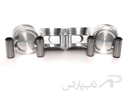 تصویر  پیستون سایز 0.25 (تعمیر اول) با گژن پین پراید یورو 4 (چهارعددی) برند عظام