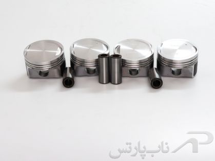 تصویر  پیستون سایز 0.5 (تعمیر دوم) با گژن پین سایپا 151 یورو 4 (چهارعددی) برند عظام