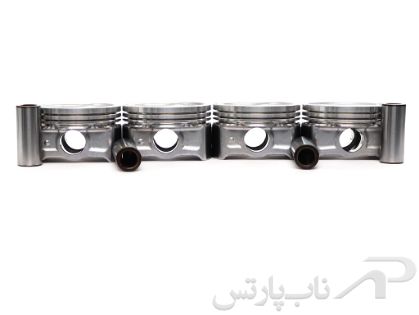 تصویر  پیستون سایز 0.5 (تعمیر دوم) با گژن پین سهند (چهارعددی) طرح YPR برند عظام