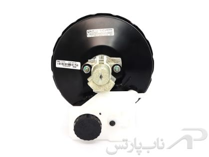تصویر  بوستر ترمز با پمپ (مستر سیلندر) 8 اینچ معمولی پژو 405 و آردیRD برند آذین تنه