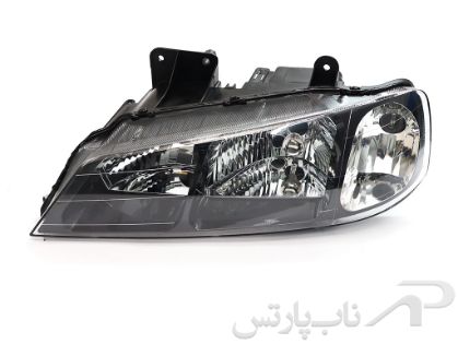 تصویر  چراغ جلو سمت چپ پژو پارس طرح مشکی برند کروز