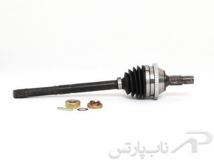 تصویر  نیم پلوس راست 22 خار  (شاگرد) با ABS (ای بی اس) سمت چرخ پژو 207 اتوماتیک برند قطعات محوری خراسان