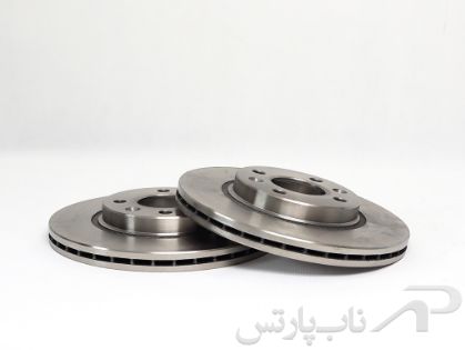 تصویر  دیسک ترمز چرخ جلو تندر ال L90 دو عددی برند قطعات محوری خراسان 