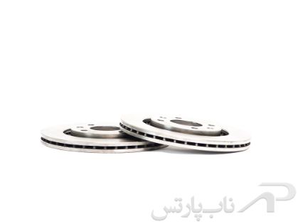 تصویر   دیسک ترمز چرخ جلو پژو 405 دو عددی برند قطعات محوری خراسان