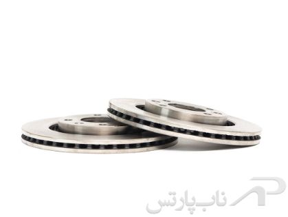تصویر  دیسک ترمز چرخ جلو پژو 206 تیپ 5 (جفت) برند قطعات محوری خراسان