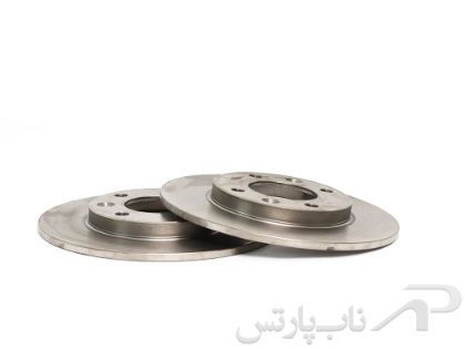 تصویر  دیسک ترمز چرخ عقب پژو 206 تیپ 5 (دو عددی) برند قطعات محوری خراسان