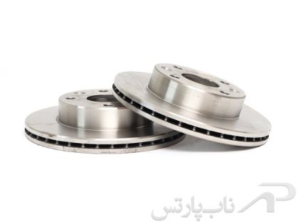 تصویر  دیسک ترمز چرخ جلو تیبا دو عددی برند قطعات محوری خراسان  