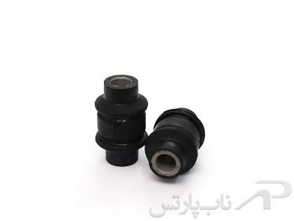 تصویر  بوش پایین پایه کمک فنر عقب (قرقره ای بلند) پژو 206 تیپ 6 (دو عددی) برند امیرنیا