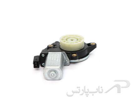 تصویر  موتور دی سی 12 ولت چرخ دنده چهارگوش با قرقره مارپیچ شیشه بالابر راست روآ برند کابل خودرو سبزوار