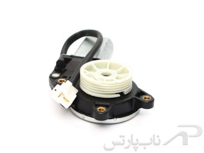 تصویر  موتور دی سی 12 ولت چرخ دنده چهارگوش با قرقره مارپیچ شیشه بالابر راست پراید 151 برند کابل خودرو سبزوار