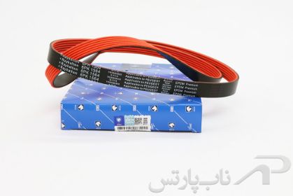 تصویر  تسمه دینام موتور TU3 و TU5 مولدینگ TG پژو 206 مدل 6 شیاره (6PK-1564) برند ایساکو